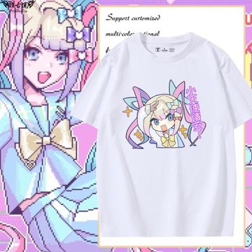 Steam電玩游戲主播女孩重度依賴半袖cos糖糖超天醬同學短袖T恤夏