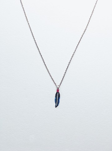 手繪項鍊 - 小羽毛