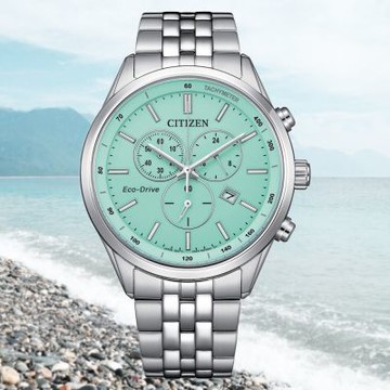 CITIZEN 星辰 GENTS 夜光錶盤 光動能 計時碼錶 男錶 送禮 禮物 推薦 AT2570-56M