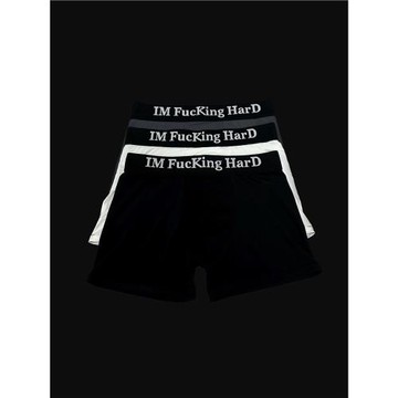 兩個月亮“IM FUCKING HARD”奧地利蘭精莫代爾冰絲平角內褲男士