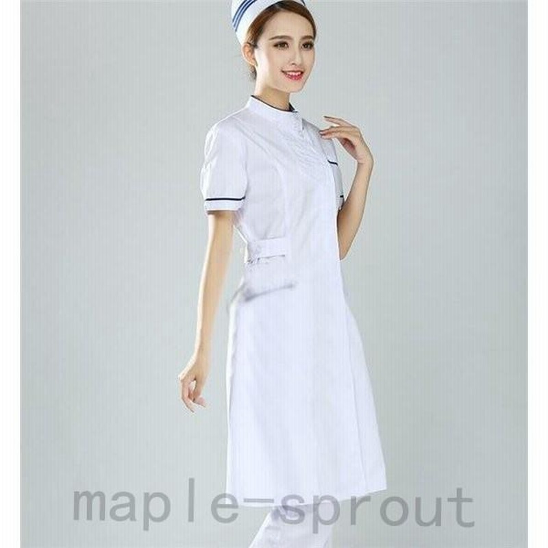 新しい季節 ナースウエア医用ワンピース白衣女性医療用作業着?服手術衣?オペ着看護介護