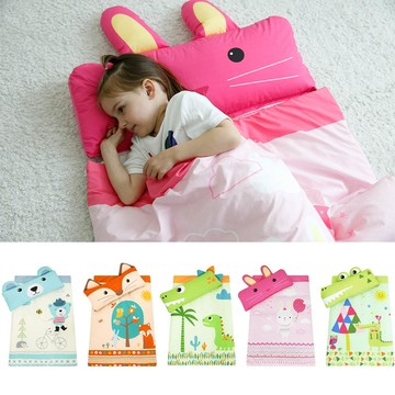 韓國 Bonitabebe - 微米級超細纖維厚墊睡袋-粉紅兔寶寶