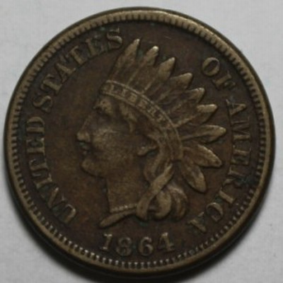 金貨 銀貨 硬貨 シルバー ゴールド アンティークコイン 1864 CN Indian Head Cent #JH104