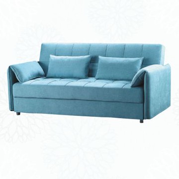 文創集 馬西拉棉麻布展開式雙人沙發椅/沙發床(二色可選+坐墊下方收納空間)-210x84x90cm免組