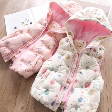 秋冬季兒童2025新款羽絨棉馬甲女童保暖加絨加厚寶寶背心馬夾外穿