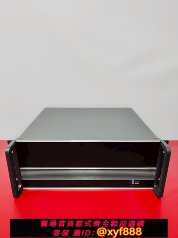 {公司貨 可打統編}4u機箱個性鋁面板短350深atx大母板臥式緊湊工控電腦主機服務器