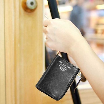 日本大人味 質感牛革L型拉鍊鑰匙包 Made by Baggy Port Japan