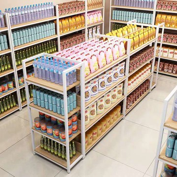 工廠直銷 免運 貨架 超商貨架 便利店貨架 展示櫃 展示架 超市貨架便利店文具店多層置物架化妝品母嬰店雙面中島展示臺特惠/開立發票 特價出 K1114全館八折