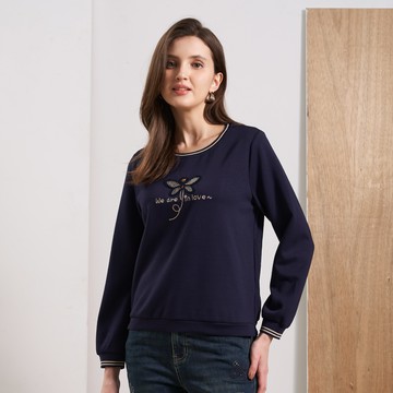 CLL巧玲瓏 暮色蜻蜓圓領上衣 5413311