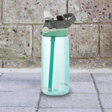 【Buffalo 牛頭牌】Contigo 運動吸管瓶590cc-灰綠色