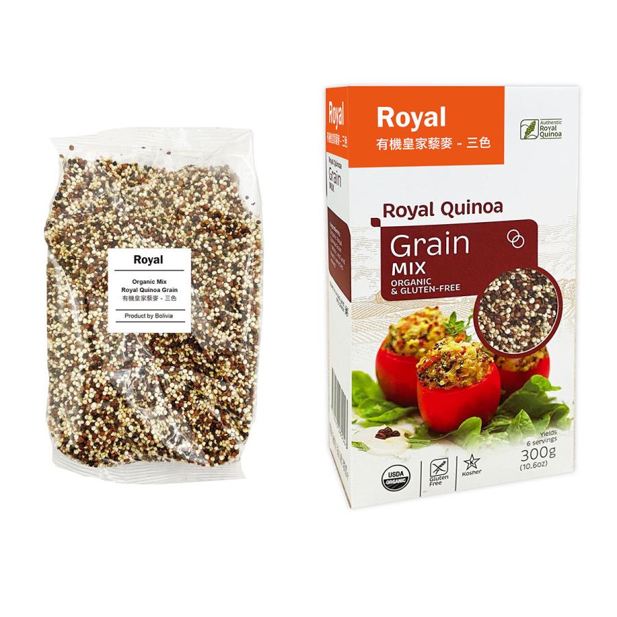 ３色ミックスキヌア（粒）300 g ORGANIC  GLUTEN-FREE Royal Quinoa