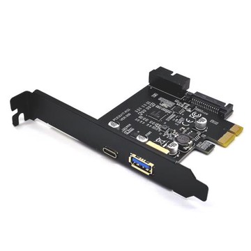 USB3.2 GEN1擴展卡19PIN前置D720201主控TYPE-C前置A-KEY卡TYPE-E
