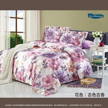 【詩舒曼】雙人加大/天絲印花床罩式被套枕套組【古色古香】220cm*240cm／領券再折
