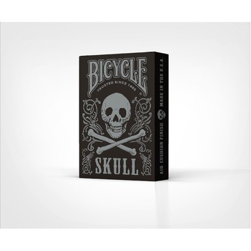【USPCC 撲克】Bicycle skull metalic silver 金屬銀骷髏  S102321