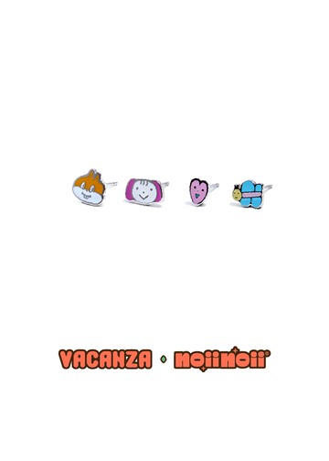 noiinoii聯名｜SOSU & Super idog・四件入純鋼耳環