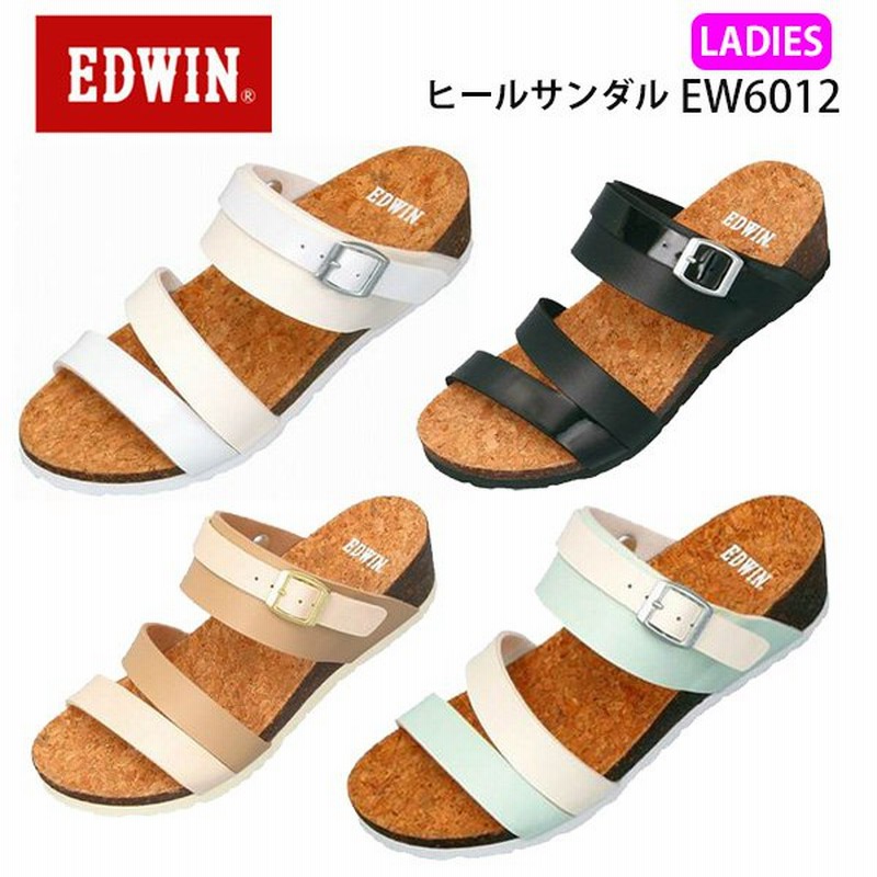 エドウィン レディース サンダル ヒール付き Ew6012 Edwin 靴 デイリー 海 川 ビーチリゾート 普段履き 通販 Lineポイント最大0 5 Get Lineショッピング