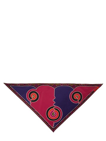 pucci astro print triangle scarf