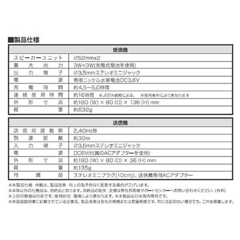 ワイヤレススピーカー 充電式 ワイヤレス スピーカーシステム みみちか