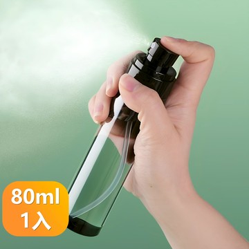 【晴安居】旅用便攜酒精化妝水分裝空瓶 外出用細緻噴霧螺旋防漏小瓶-80毫升1入
