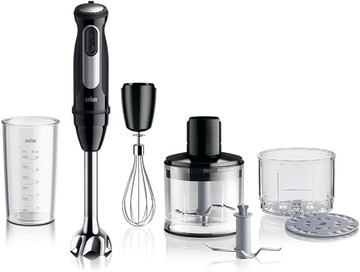 BRAUN 德國百靈  多功能 手持 食物 攪拌機  Pro MQ55254  1台7功能 搗碎 混合 打發 切碎 切碎 粗切碎 碾碎 省時 嬰兒食品 400W 25檔速度調整 最新款 日本必買代購