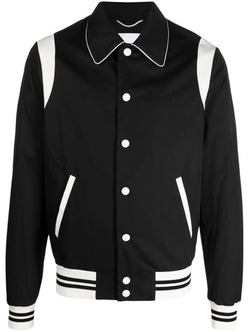 PT Torino - graphic-print cotton bomber jacket - men - Cotton/Viscose - 52 - Black