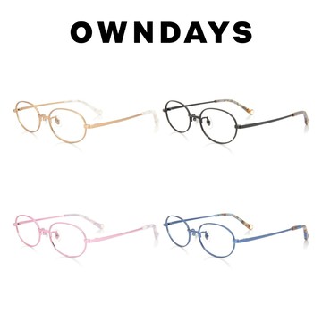 OWNDAYS Junni金屬橢圓光學鏡框 JU1021G-1A