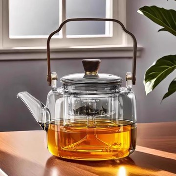 憶壺茶煮茶壺提梁玻璃燒水壺電陶爐套裝新款耐高溫泡茶壺蒸煮茶器