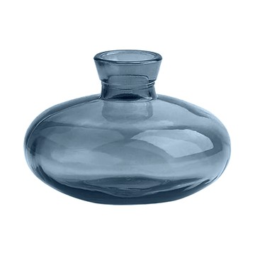 空氣選物 水滴玻璃花瓶 霧黑矮瓶  1個  霧黑  9 x 9 x 6cm