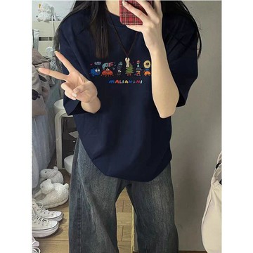 最後出清🗑️純棉歐貨美式正肩短袖t恤女2026新款爆款夏季寬鬆潮牌高級感上衣PVFT