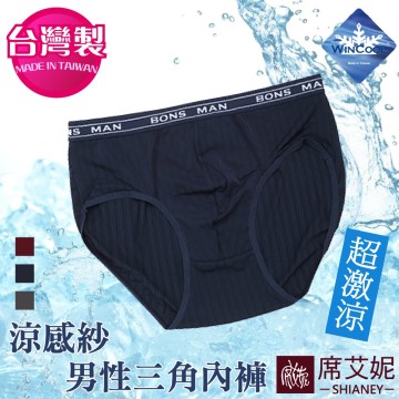 【席艾妮】台灣製男性涼感透氣三角內褲 no.9186