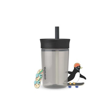 OWALA KIDS TUMBLER 15OZ 防漏 撞色吸管杯 455ML 兒童 透明