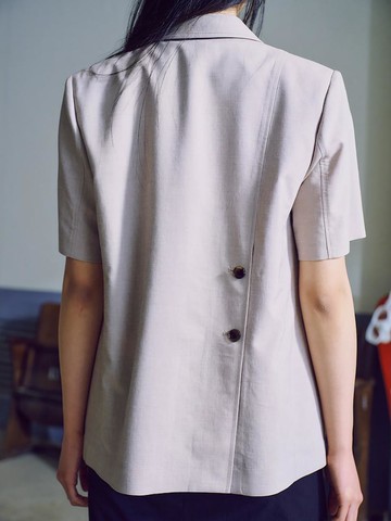 Back Detail Semi-Overfit Blazer (KE5511M01A)