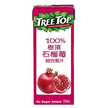 [家速配]樹頂100石榴莓綜合果汁200ml
