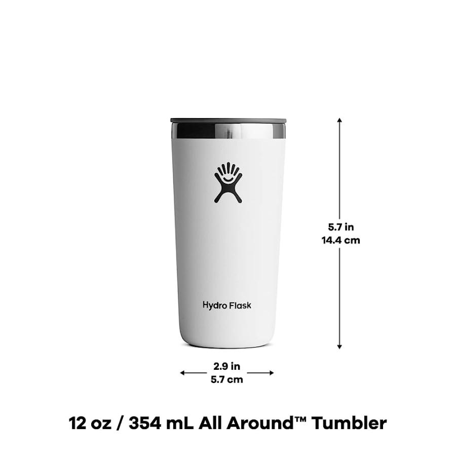 HYDRO FLASK 12 OZ ALL AROUND TUMBLER BLACK