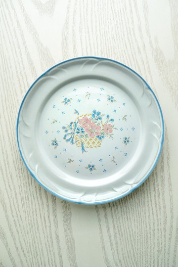 日本製 Country Basket 19.5公分 陶瓷餐盤 全新未使用 台灣免運