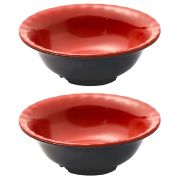 Y2WARE 雅瓷 雙色大碗 公碗/飯碗/生意碗/美耐皿碗  日式和風  2個