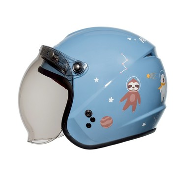 SOL SO-9K SO9K 安全帽 夢想家 亞麻藍/棕 半罩 3/4罩 兒童帽 安全帽