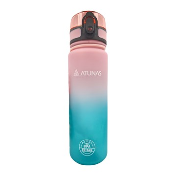 ATUNAS 歐都納 漸層炫彩運動瓶 500ml Tritan材質 耐冷耐熱0℃~80℃ 360度全方位密封防漏  靈粉青  1個