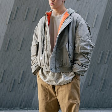 江戶勝｜男裝｜防寒連帽飛行外套