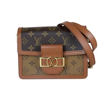 LOUIS VUITTON M44580 經典雙色老花達芙妮鏈條包 (IC CHIPS)