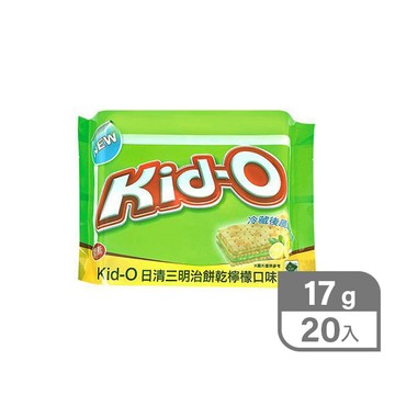Kid-O日清三明治餅乾17g(20入)-檸檬