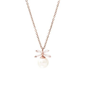 [韓國] 緞語小珠鎖骨鍊 / 2色 / Satin Bead Necklace