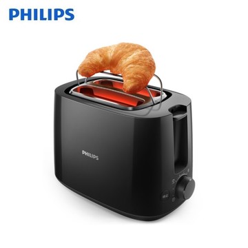 philips 飛利浦 電子式智慧型厚片烤麵包機 hd2582 黑色