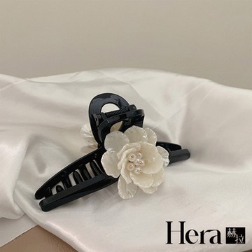 【Hera 赫拉】法式高雅華貴山茶花鯊魚夾 H112121905(鯊魚夾HPI21)