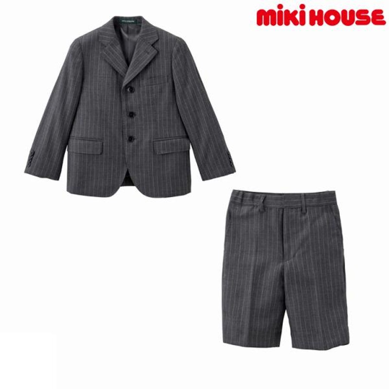 ミキハウス正規販売店/ミキハウス mikihouse ストライプスーツ(110cm