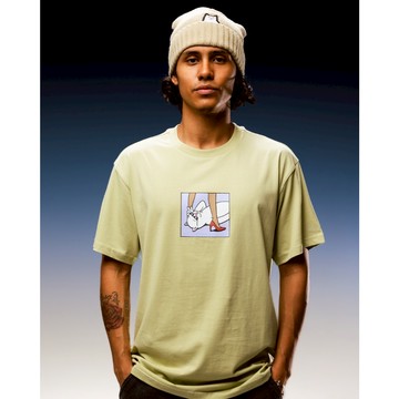 RIPNDIP GOOD VIEW TEE 綠卡其色 短袖T恤 中指貓 台灣總代理-ALL