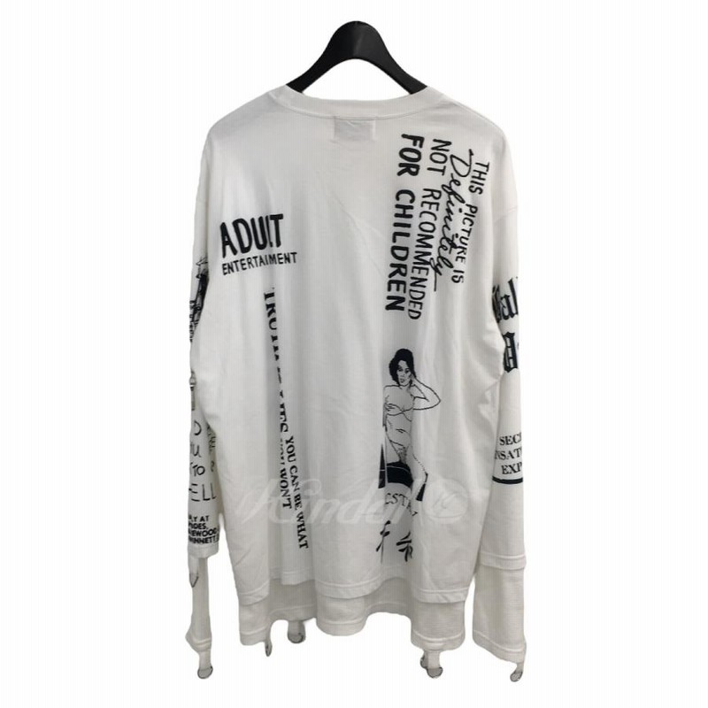 値下げ】BLACK WEIRDOS 2022AW「MOSLIN THERMAL SHIRT」レイヤード