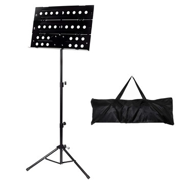 Junix 熊熊可折疊樂譜架 + 收納袋套組  黑色  1個