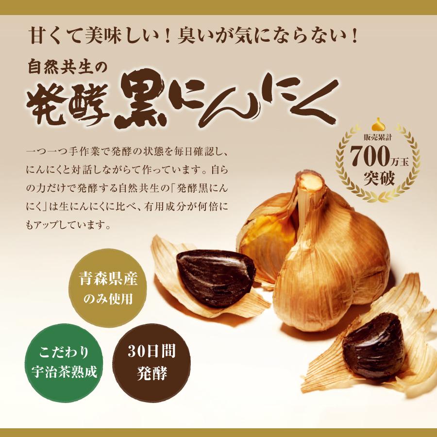 発酵黒にんにく 中粒バラ 200g 自然共生 ガリプロ 青森県産 食品 香味野菜