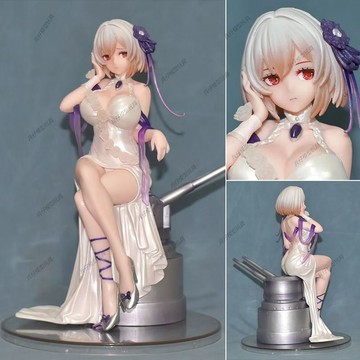 【台灣出貨】✨限時下殺 天狼星純白薔薇手辦坐姿美少女禮服動漫二次元模型擺件